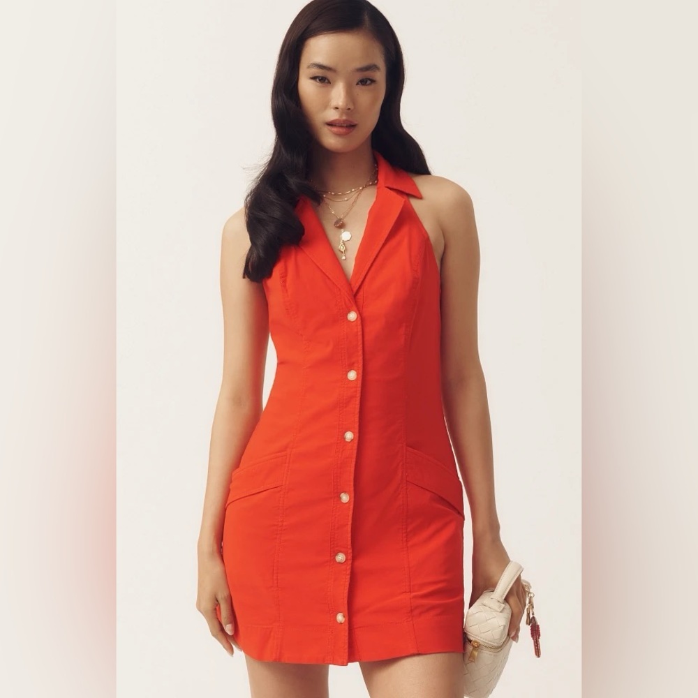 NWT Anthropologie Maeve The Amelia Collared Mini Dress, Size XL - Picture 3 of 6